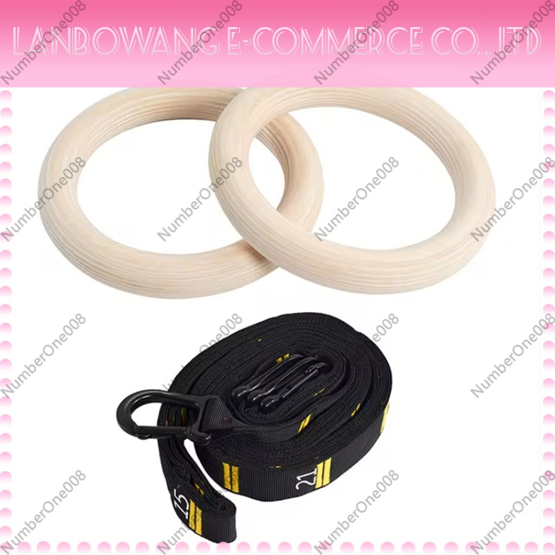 Gymnastic Ring - 단단한 자작나무 목재 체조 링, 실내