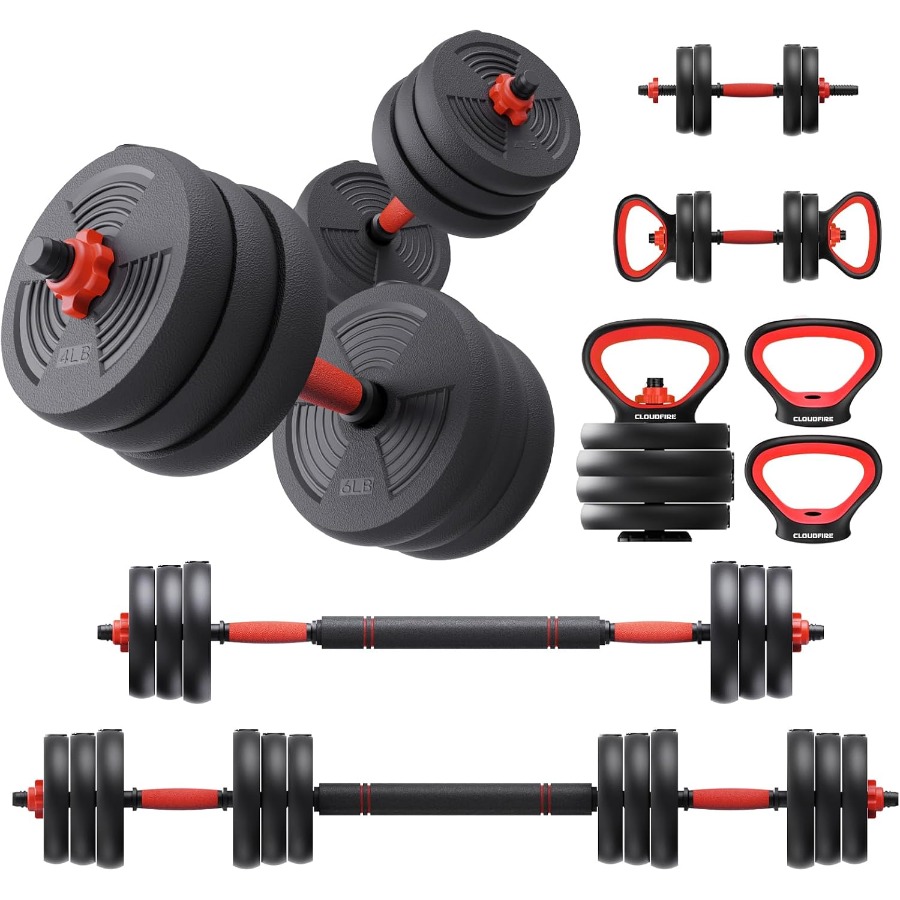 Kettlebell - 조절 가능한 덤벨 세트, 60파운드 무게의