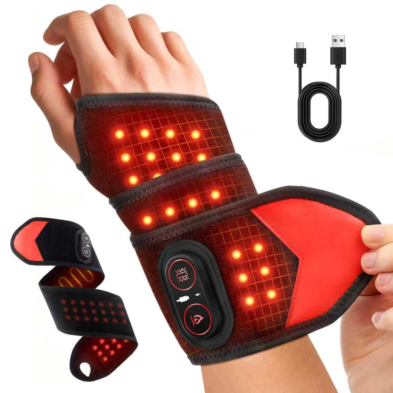 휴대용 적색광 치료 랩 660nm 850nm LED 광 - Wrist Wraps 리뷰 및 가격