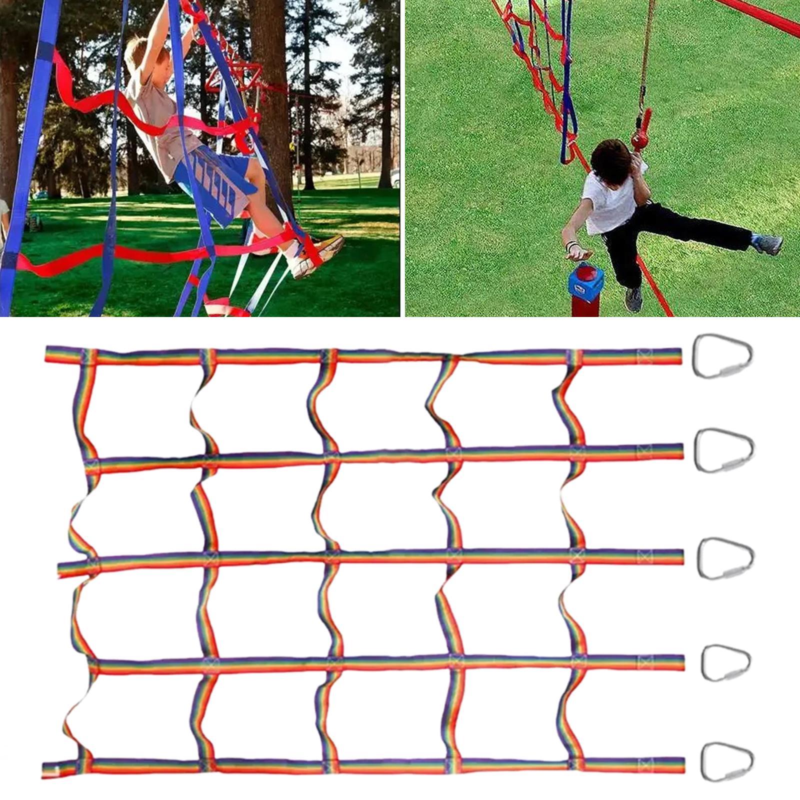 어린이용 야외 놀이 세트용 네트, 무지개색 로프 사다리 - Rope Climb 리뷰 및 가격
