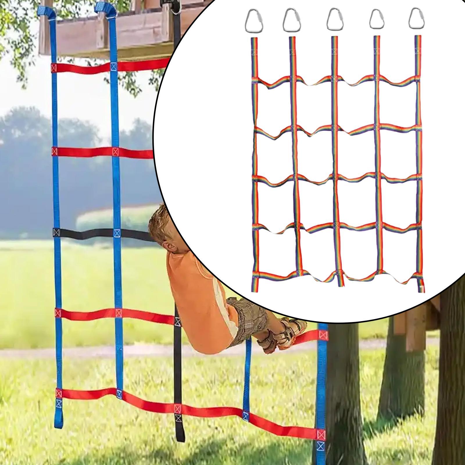 어린이용 야외 놀이 세트용 네트, 무지개색 로프 사다리 - Rope Climb 리뷰 및 가격