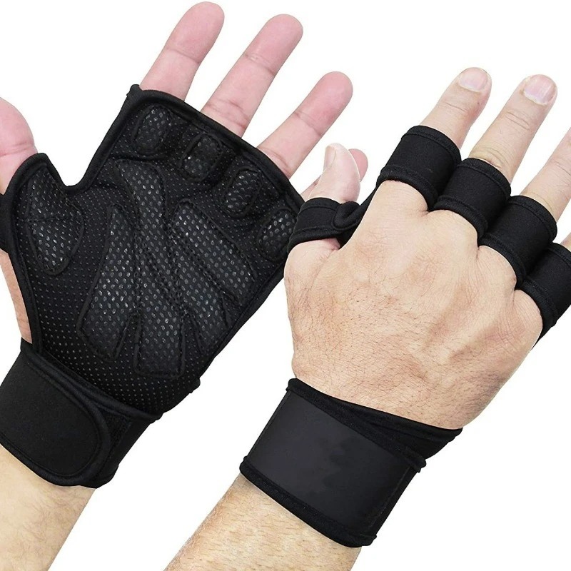 남성 여성 반 손가락 피트니스 장갑 두꺼운 실리콘 미끄 - Weightlifting Gloves 리뷰 및 가격